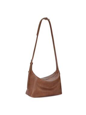 Soft Foldable PU Leather Hobo Bag for Women Stylish Slouchy Shoulder Handbag